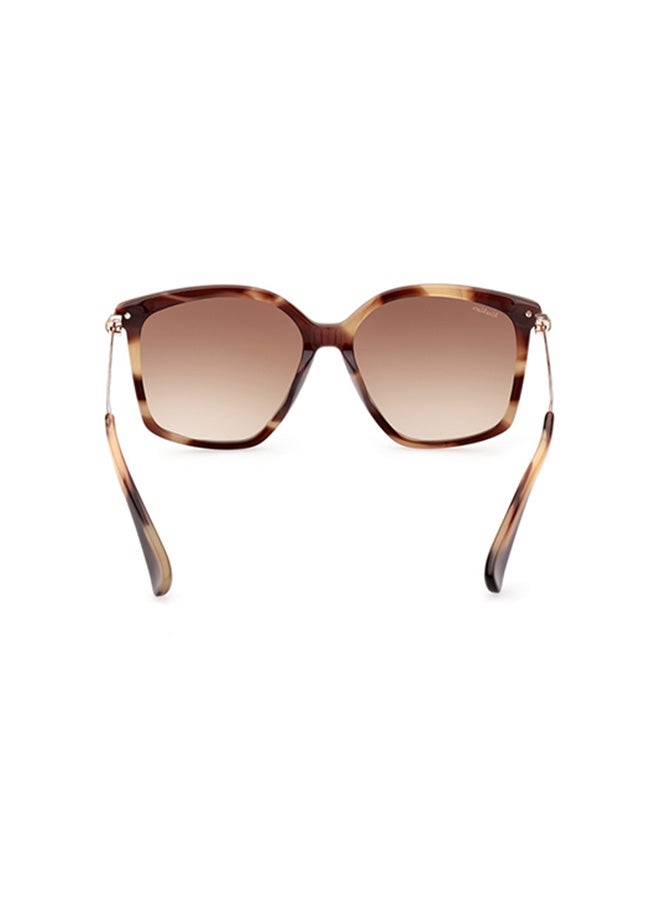 MaxMara Geometric Sunglasses For Women - Red Havana - Image 5