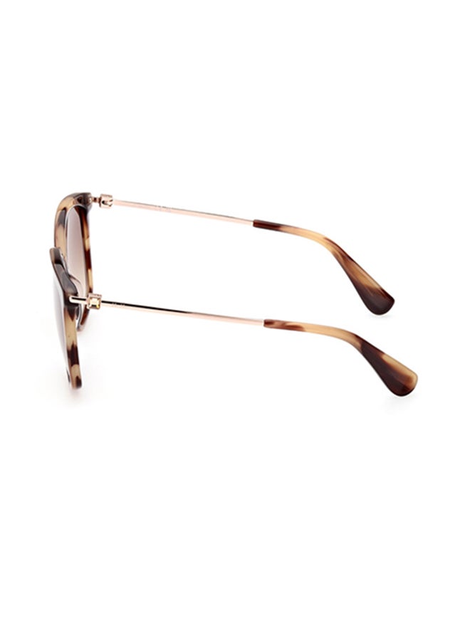MaxMara Geometric Sunglasses For Women - Red Havana - Image 2
