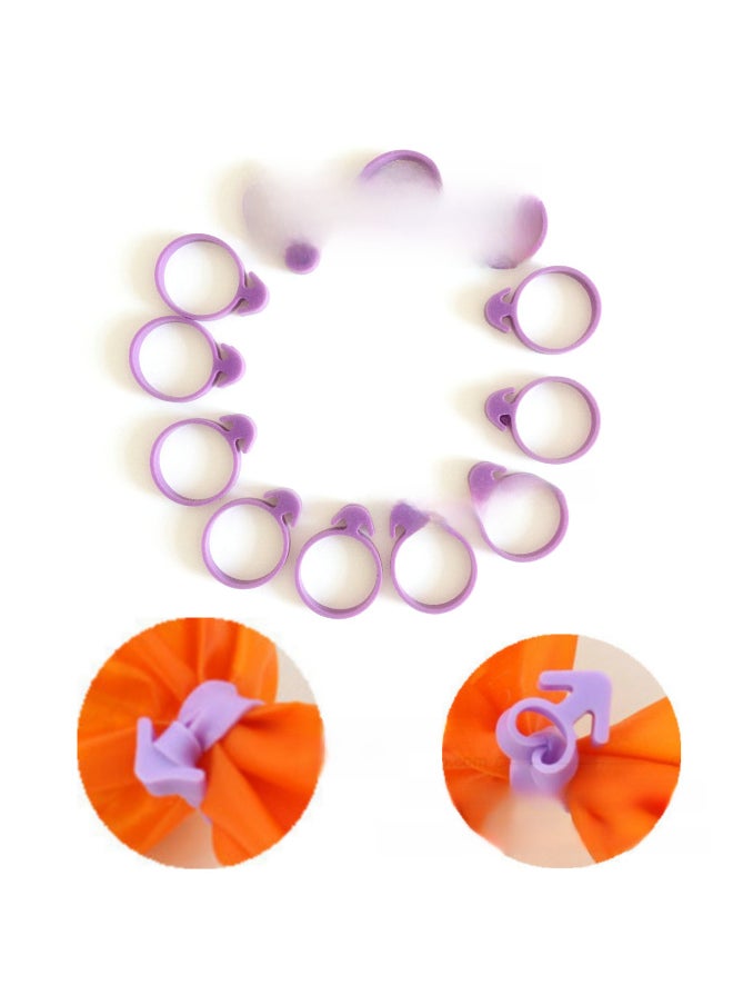 Generic New 12PCs Cream Piping Bag Sealing Loop Tie Silicone Material Non-rubber Band OPP Bag-Specifications:Bubble Shell Card Hardcover Plus 0.4 Yuan/set, 15g  - Image 1