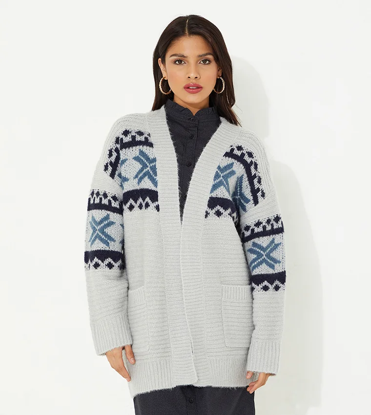 Beverly Hills Polo Club Women's Color Block Cardigan