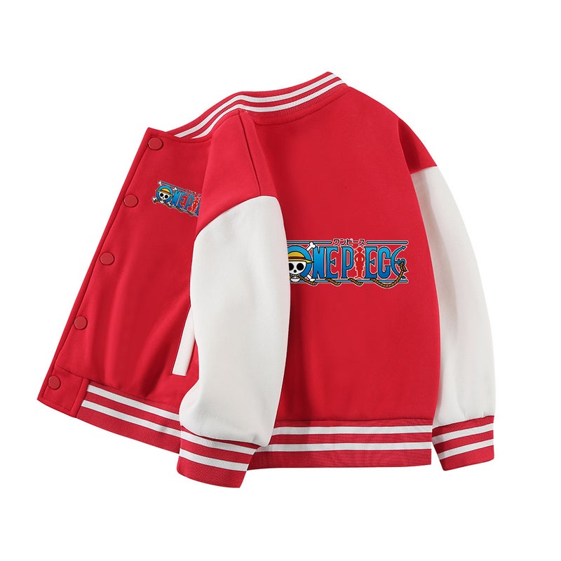 Children'S Coat Boys Thin Velvet Casual Baseball Suit All-Match Handsome Top For Middle And Large Children - Image 5