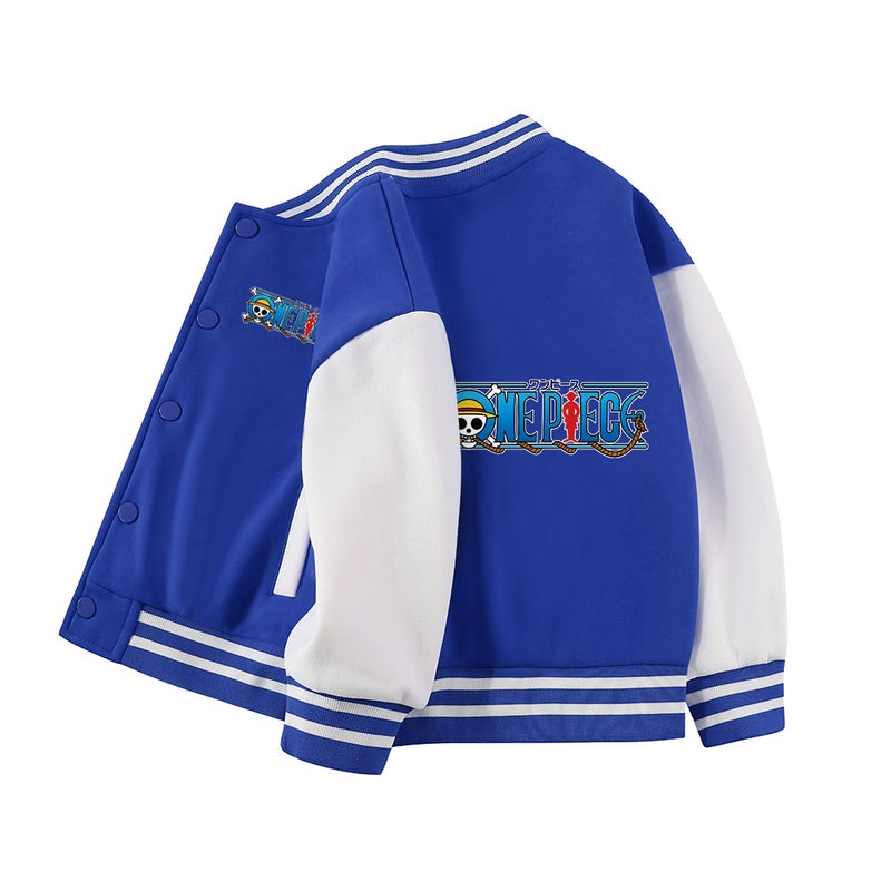 Children'S Coat Boys Thin Velvet Casual Baseball Suit All-Match Handsome Top For Middle And Large Children - Image 2