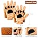 Geyoga Halloween Lion Costume Set Lion Animal Ears Headband Gloves Tail Bow Tie Gold Tutu Skirt Animal Fancy Costume Kit Accessories for Girls - Image 4