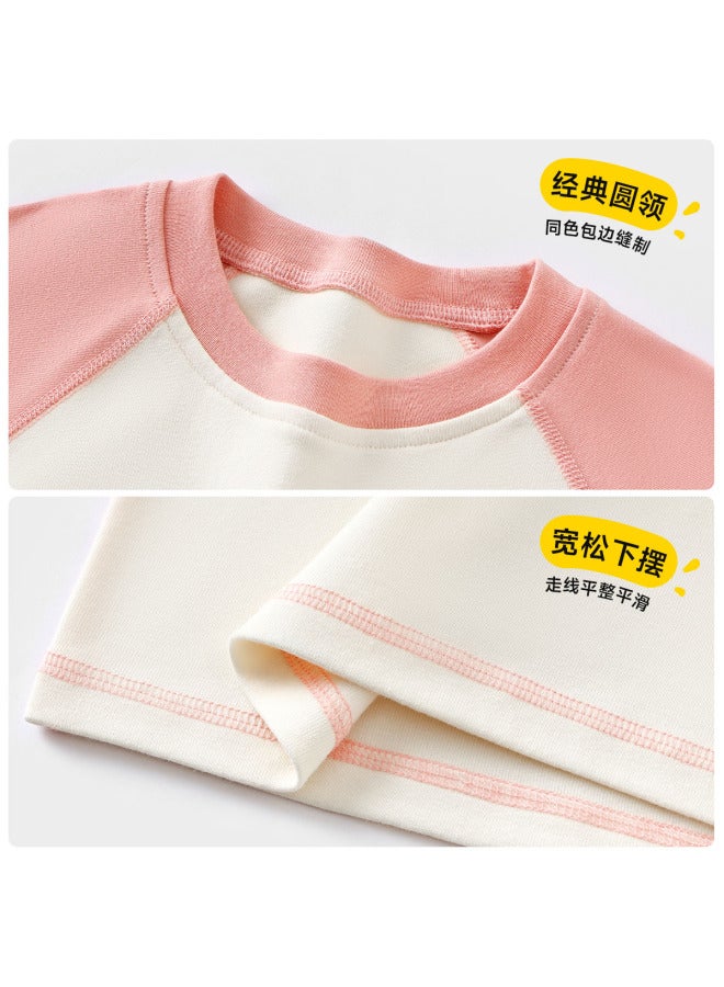 Snoopy Kids Cotton Thermal Set Autumn Boys Girls Outfit Pink o Belle 100