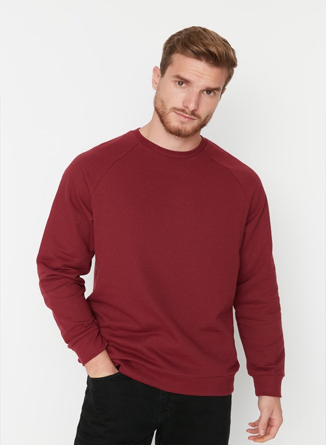 trendyol Claret Red Regular/Normal Cut Inside Polar Fleece/Warm Sweatshirt - Image 1