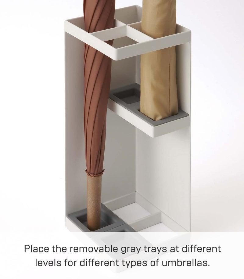 Yamazaki Smart Umbrella Stand White - Image 4