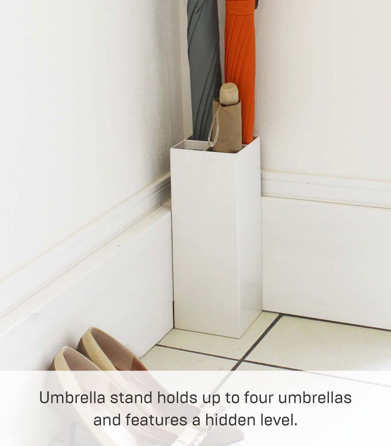 Yamazaki Smart Umbrella Stand White - Image 5