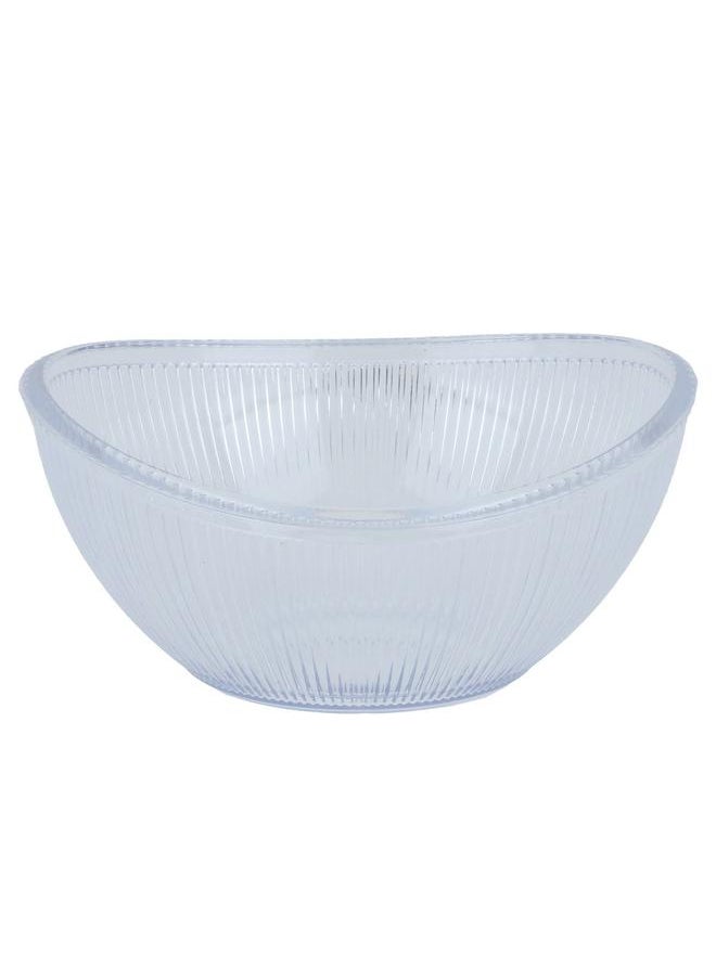Alsaif Plastic Serving Plate 16X14X7 Cm 550 Ml Clear  - Image 1
