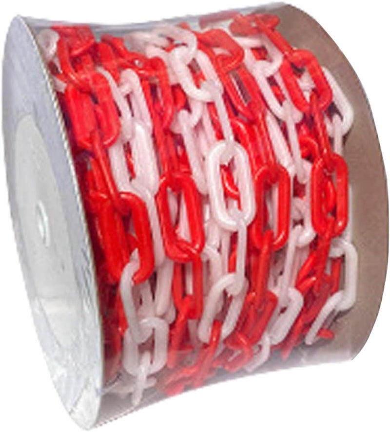 Professional Construction Site Warning Chain 25M Materials Perimeter Chain For Temporary Fencing Weatherproof Driveway Barrier - Image 4
