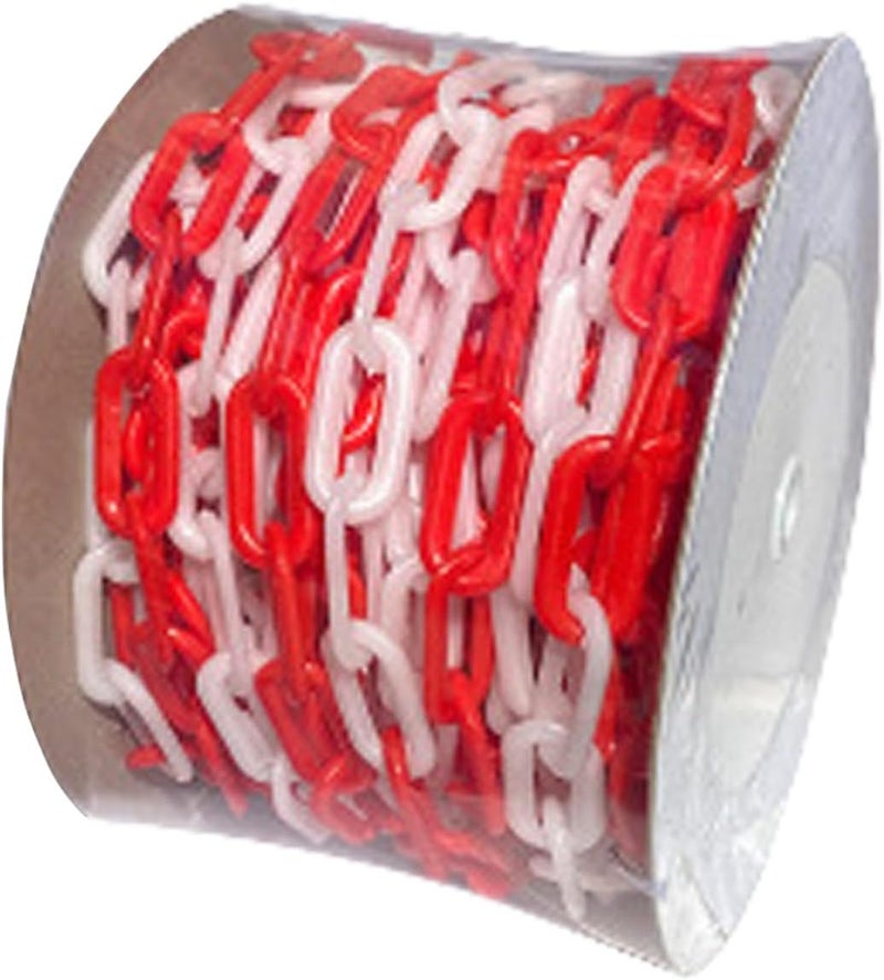 Professional Construction Site Warning Chain 25M Materials Perimeter Chain For Temporary Fencing Weatherproof Driveway Barrier - Image 1