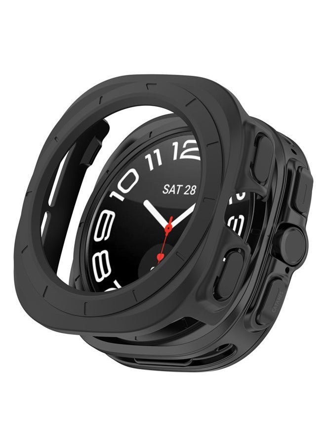CATANES - (for Samsung Galaxy Watch 7 Ultra) Case Hard PC Bumper Set Frame protection around The perimeter, not covering The screen Black - Image 1