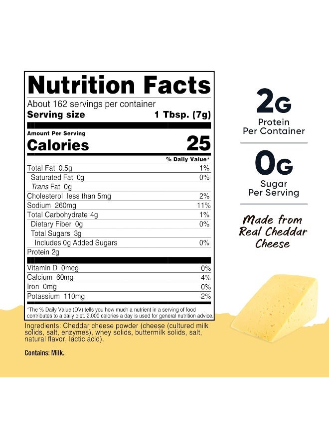 Nutricost Pantry White Cheddar Cheese Powder - Image 2