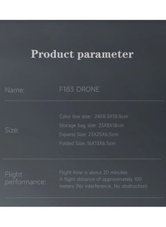 BGM RC F183 Drone with 4K HD Camera, FPV Drones RC Quadcopters with Altitude Hold and Headless Mode, 3D View Mode, With LED lights, with G-sensor, 3D flip, One Key Takeoff / Landing, APP Control, Voice Control, With Remote Control, Foldable - White  - Image 3