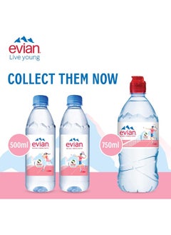 Evian Mineral Water, Naturally Filtered Drinking Water, 500ml Bottled Water Crafted by Nature, Case of 24 x 500 ML Evian Water Bottles - pzsku/ZE17E69E8A09837D04AAAZ/45/_/1739562279/27e0906e-b6c6-4bdc-8186-0f87a9c0c0b4