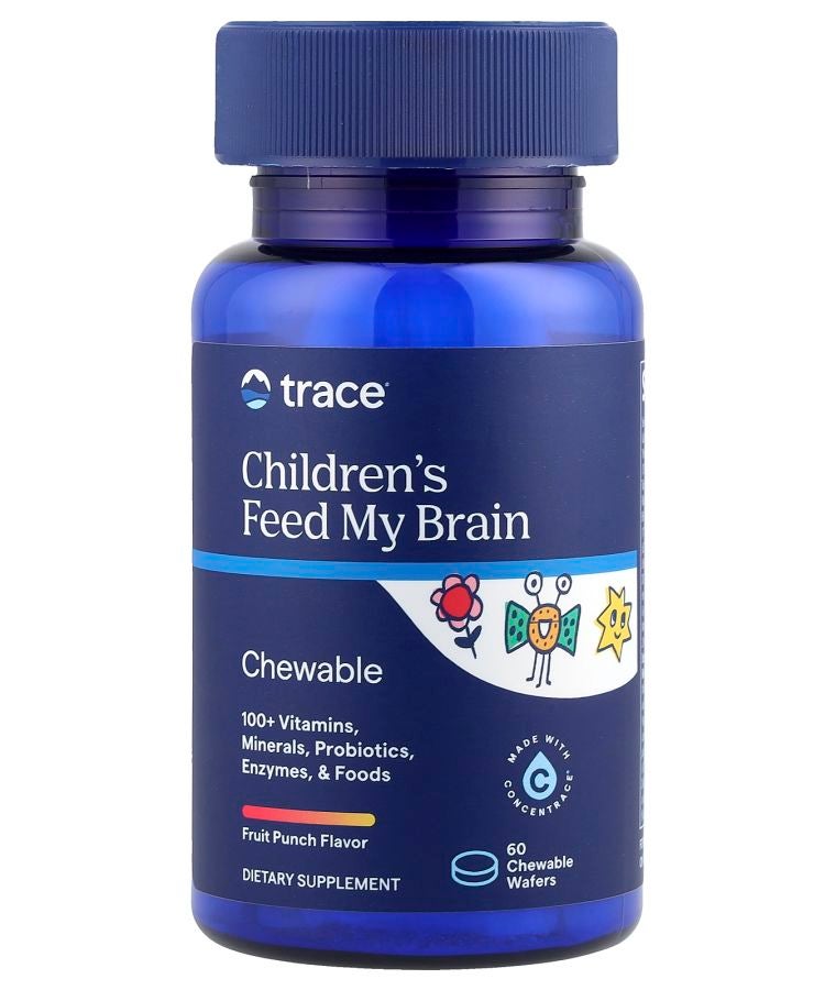Children's Feed My Brain Fruit Punch 60 Chewable Wafers