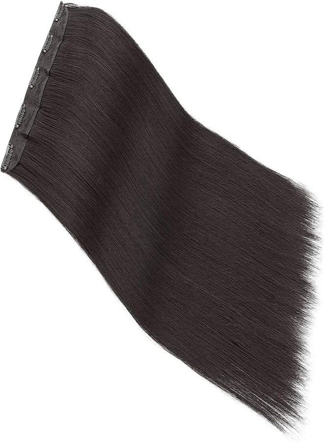 Artifice 5 Clip Straight Clip in Hair Extensions for Women Natural Soft Clip on Extensions Synthetic Thick Hairs for Any Event for Girls Hair Extension Natural Dark Brown 26 INCH - Image 3
