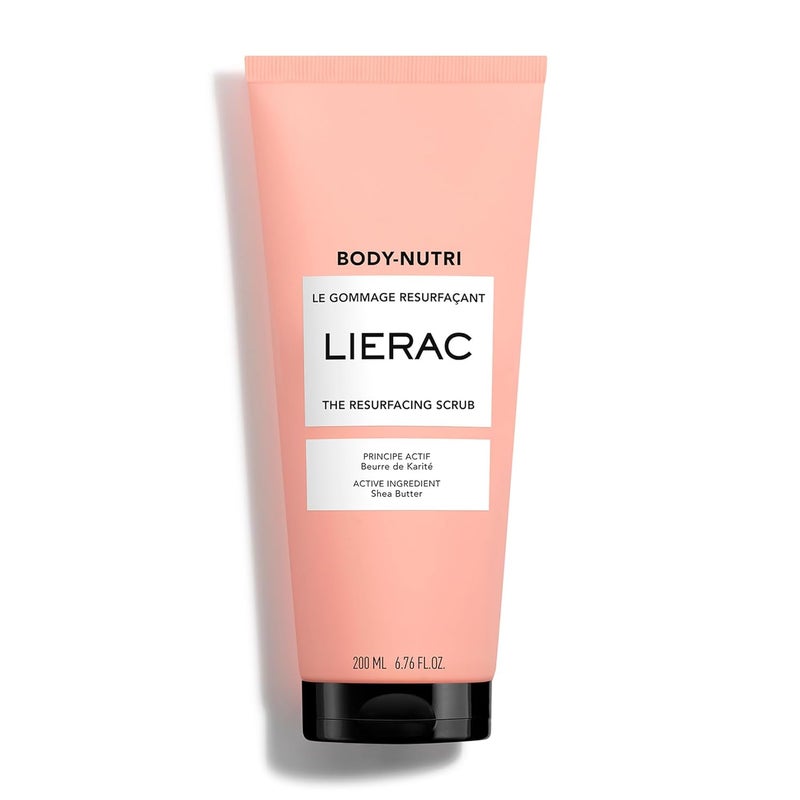 Lierac The Resurfacing Body Scrub TripleAction Exfoliator with Almond Shell Powder Brown Sugar Shea Butter Exfoliating Body Scrub for Women 200ml - Image 1