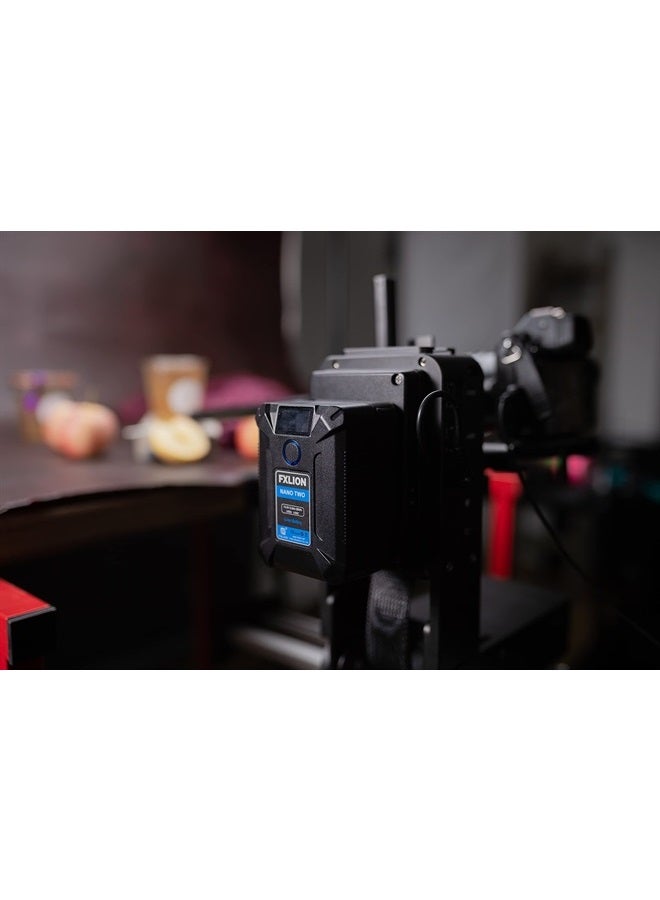 SONGING بطارية FXLION نانو تو 98WH صغيرة V-Mount/V-Lock مع Type-C و D-tap و USB A و Micro USB للكاميرات وكاميرات الفيديو والأضواء الكبيرة والشاشات وماك بوك والهواتف الذكية - Image 3
