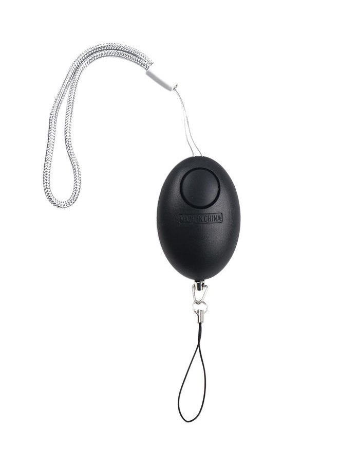 NIBEMINENT Emergency Whistle Keychain Black/Silver 6.2x4.2x2.2centimeter 