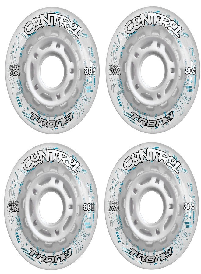 TronX Control Indoor Soft 76A Roller Inline Hockey Wheels - 59mm, 68mm, 72mm, 76mm & 80mm Hi-Lo (72mm) - Image 1