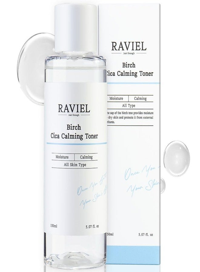RAVIEL Birch CICA Barrier Repair Toner - Soothing & Deep Hydration for Sensitive, Dry, and Damaged Skin - Korean Skincare with Birch Sap & Centella Asiatica (5.07 fl oz) - Image 1