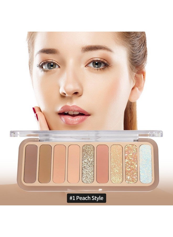 Sumeitang SUMEITANG Naked Eyeshadow Palette 9 Colors Neutral Nude Matte Shimmer Glitter Eye Shadow Pallet High Pigmented Ultra-Blendable Naturing-Looking Waterproof Long Lasting Makeup Palette - Image 2