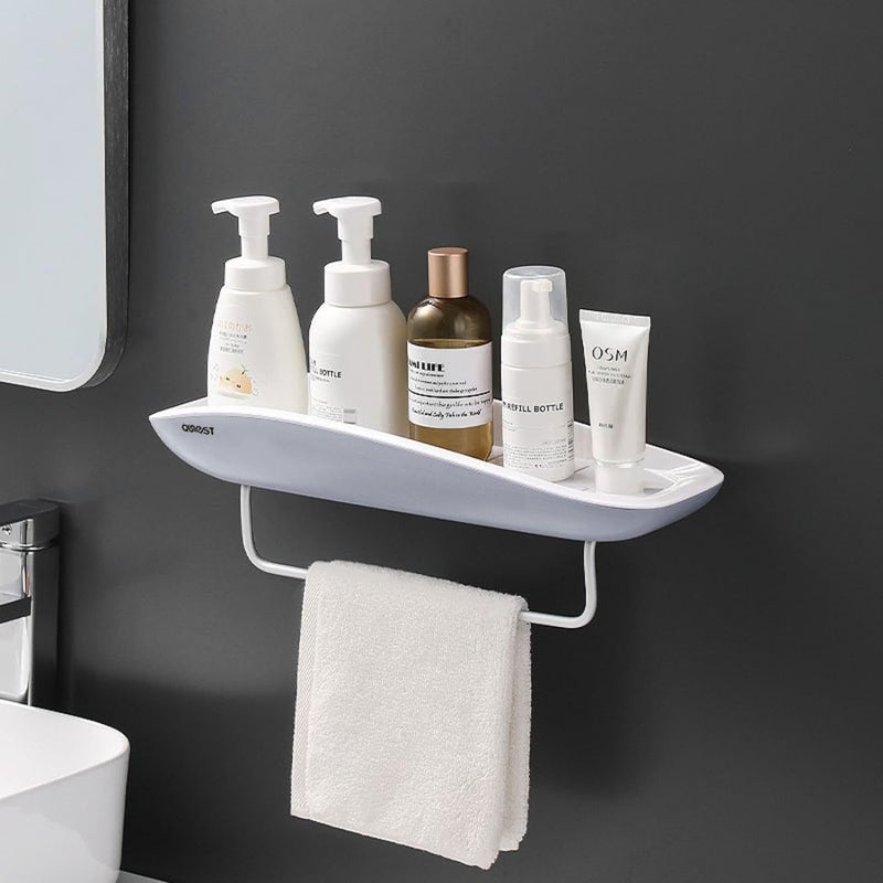HomeFast Plastic Bathroom Accessories Bathroom Shelves Organizer Bathroom Hardware Accessories Storage Racks for Bathroom Pantry Kitchen Laundry Kitchen Storage Basket