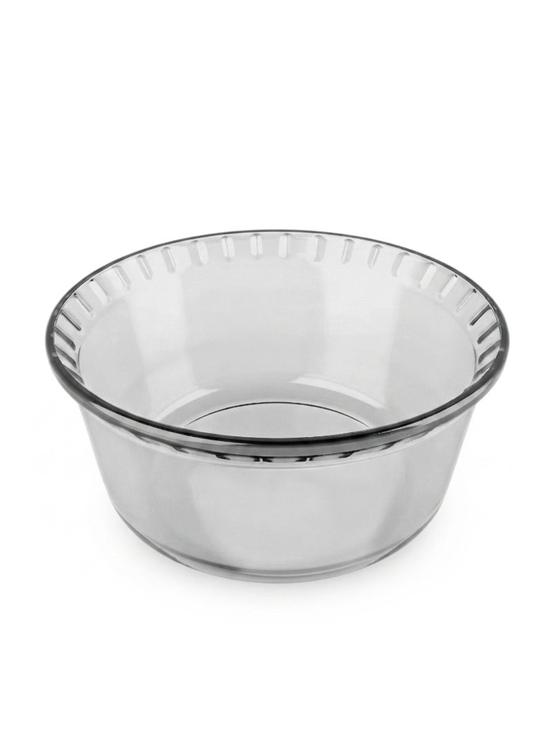 MARINEX Large Glass Soufflé Dish 2.4L – Extra-Large Heat-Resistant Bakeware | Transparent Oven-Safe Round Soufflé & Baking Dish - Image 1