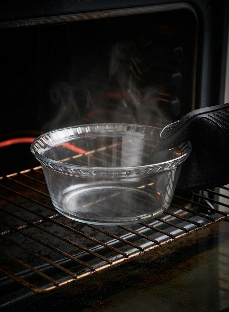 MARINEX Large Glass Soufflé Dish 2.4L – Extra-Large Heat-Resistant Bakeware | Transparent Oven-Safe Round Soufflé & Baking Dish - Image 5