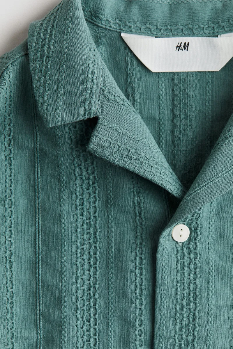 H&M Textured resort shirt