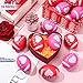 MiniInflat 24 Pcs Valentines Day Football Stress Balls 343 Football Squeeze Foam Balls Football Stress Relief Toys for Valentines Day Sport Party Game FavorsRed Rose - Image 4