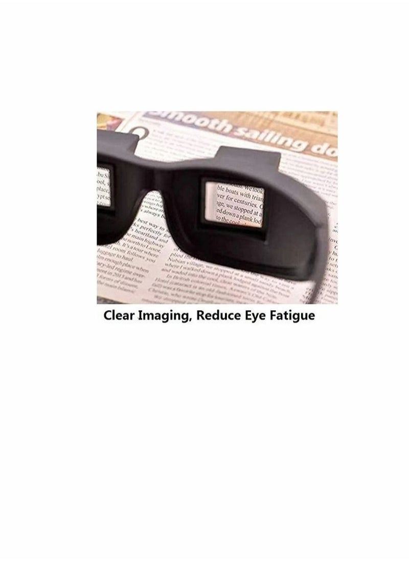 Generic - Lazy Glasses Bed Prism, Horizontal Glasses, Horizontal Mirror, Lazy Reader Glasses Lie Down For Reading/Watching Tv - Image 1