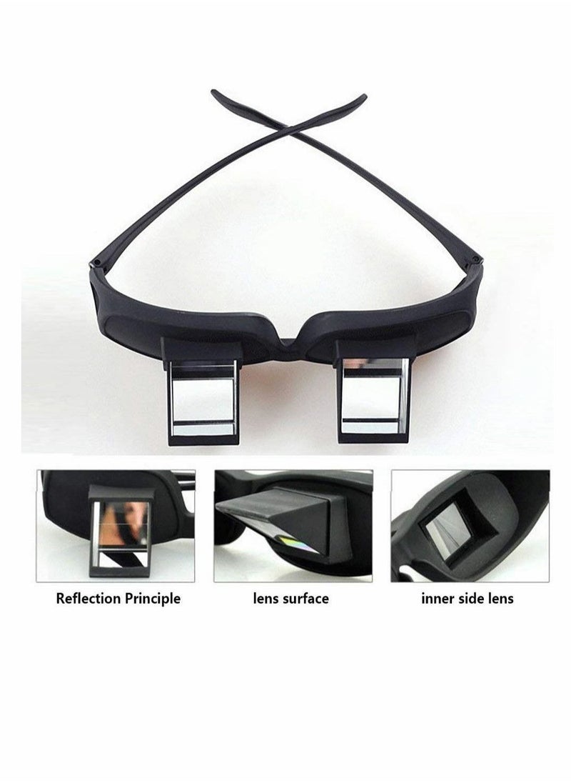 Generic - Lazy Glasses Bed Prism, Horizontal Glasses, Horizontal Mirror, Lazy Reader Glasses Lie Down For Reading/Watching Tv - Image 1