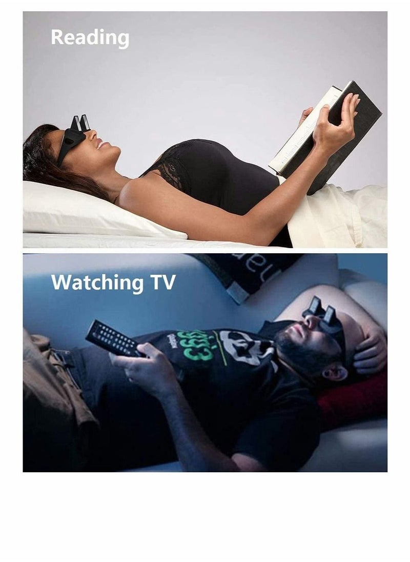 Generic - Lazy Glasses Bed Prism, Horizontal Glasses, Horizontal Mirror, Lazy Reader Glasses Lie Down For Reading/Watching Tv - Image 1