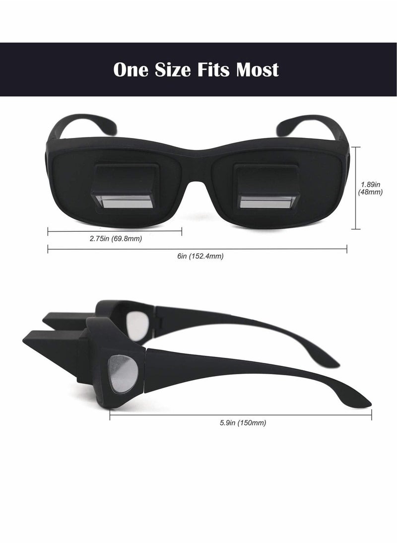 Generic - Lazy Glasses Bed Prism, Horizontal Glasses, Horizontal Mirror, Lazy Reader Glasses Lie Down For Reading/Watching Tv - Image 1
