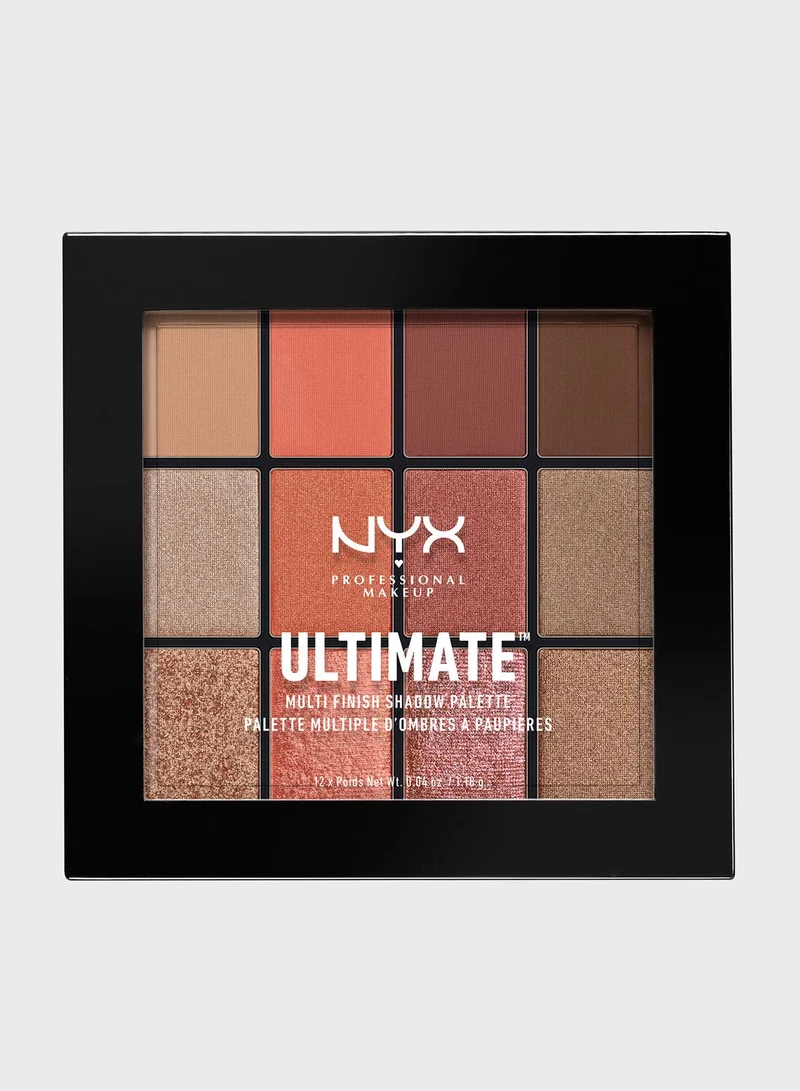 NYX PROFESSIONAL MAKEUP Ultimate Multi-Finish Shadow Palette - Warm Rust
