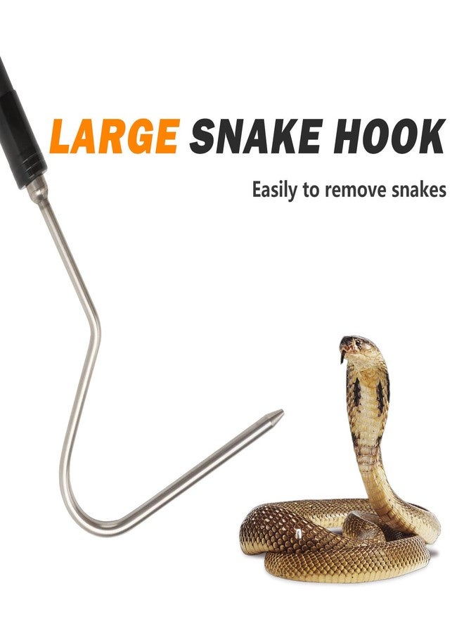 Dutypro 44 inch Snake Hook Catcher Stick Tongs Grabber Handling Tool Kit for Rattlesnakes Python Copperhead Removal Catching - Image 3