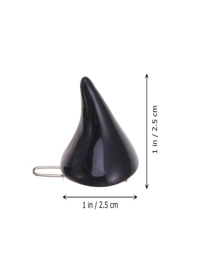 BinaryABC Halloween Devil Horn Hair Clips Hairpins Barrette,Halloween Cosplay Costume Party Accessories,6Pcs - Image 2