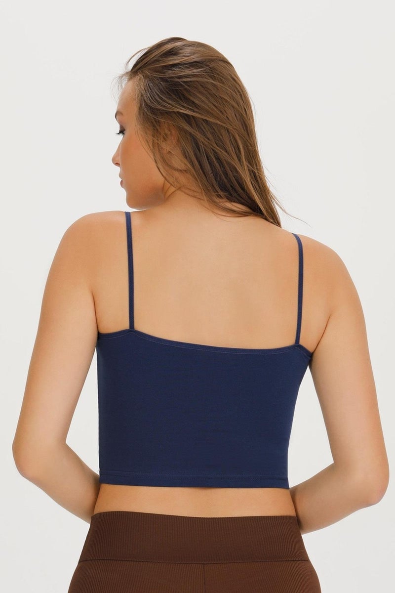 Women's Rope Strap Cotton Crop Bustier - BST1015