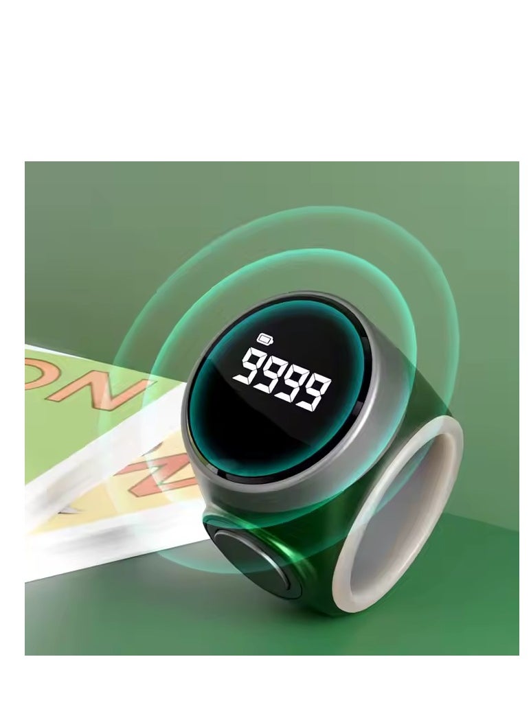 Generic - Digital Tasbeeh Finger Counter Islamic Smart Ring Alarm Clock Azan Finger Counter Tally Reminder ZIKR Prayer Tracker - Image 1
