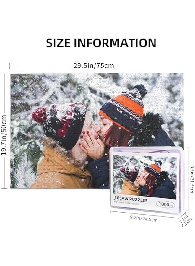Wooden Jigsaw Puzzle Personalized Image DIY Decoration Collectibles Puzzle Relaxing Family Game Toys Gift for Adults Teens Kids on Birthday  300/500/1000 Pieces - Image 4
