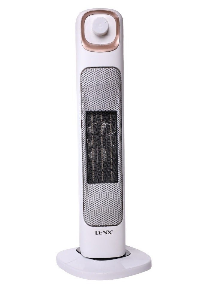 Denx Standing heater, Heater Indoor,Vertical Heater, PTC Electric Heater, 45°Oscillating, 3Modes, Timer, 2000W Portable Heater for Indoor Use, White,Fast Safety Room Heater for Bedroom Office - Image 1