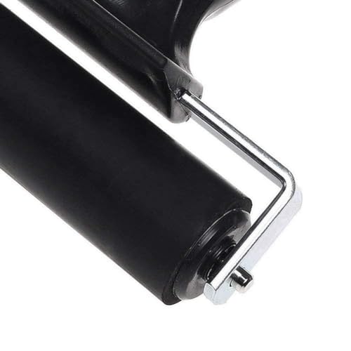 KRYTONE�.Fx 1PCS Rubber Roller Brayer Rollers, Glue Roller Black Handle for Ink Paint Block Stamping, Printmaking Wallpaper Arts Crafts(Color wil be send as per availlibility) (4 INCH) - Image 5