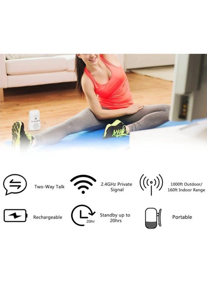 DMG TECH Wireless Rechargable Audio Baby Monitor With Night Light, Two Way Talk, Baby Walkie Talkie, High Sensitivity Microphone And Speaker  - Image 3