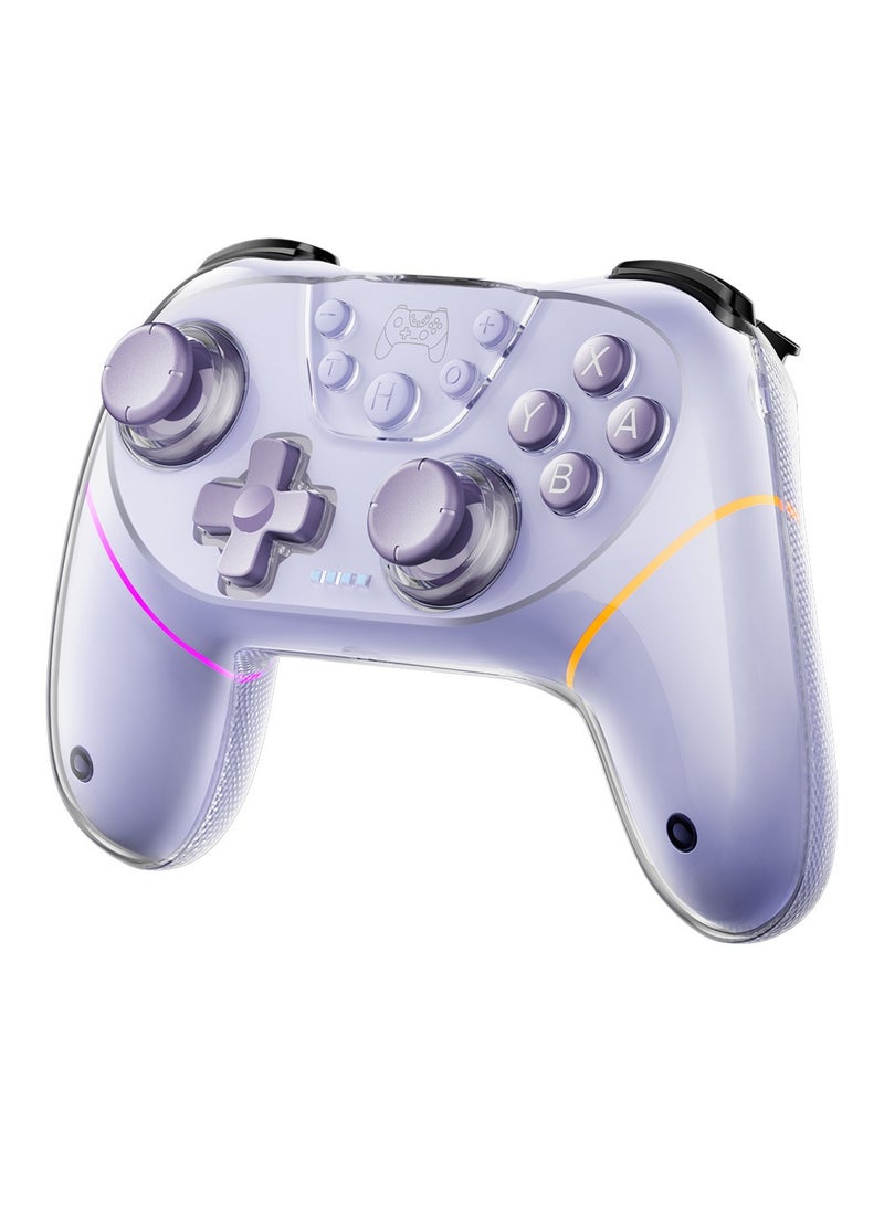 Wireless Game Controller for Switch u0026 PC, Bluetooth Universal Gamepad, Dual-Side Shell, Dual Hall Joysticks, RGB Lighting, Multi-Platform Compatible - Image 1
