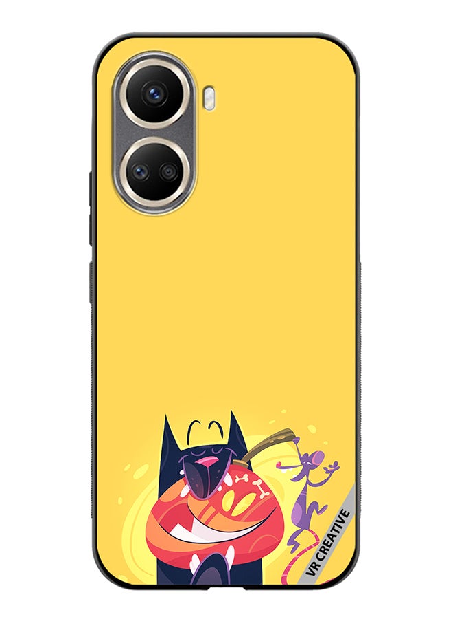 VR CREATIVE Protective Case Cover For Huawei Nova 10 SE Halloween Cat Design Multicolour - Image 1