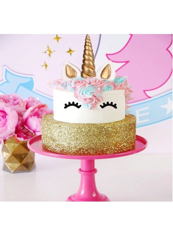 Yashell 9625321410 Unicorn Cake Topper, Reusable Gold Unicorn Horn,Ears and Eyelashes Party Cake Decoration Value Set for Unicorn Party Decoration for Baby Shower，Wedding and Birthday Party(Set of 5) - Image 4