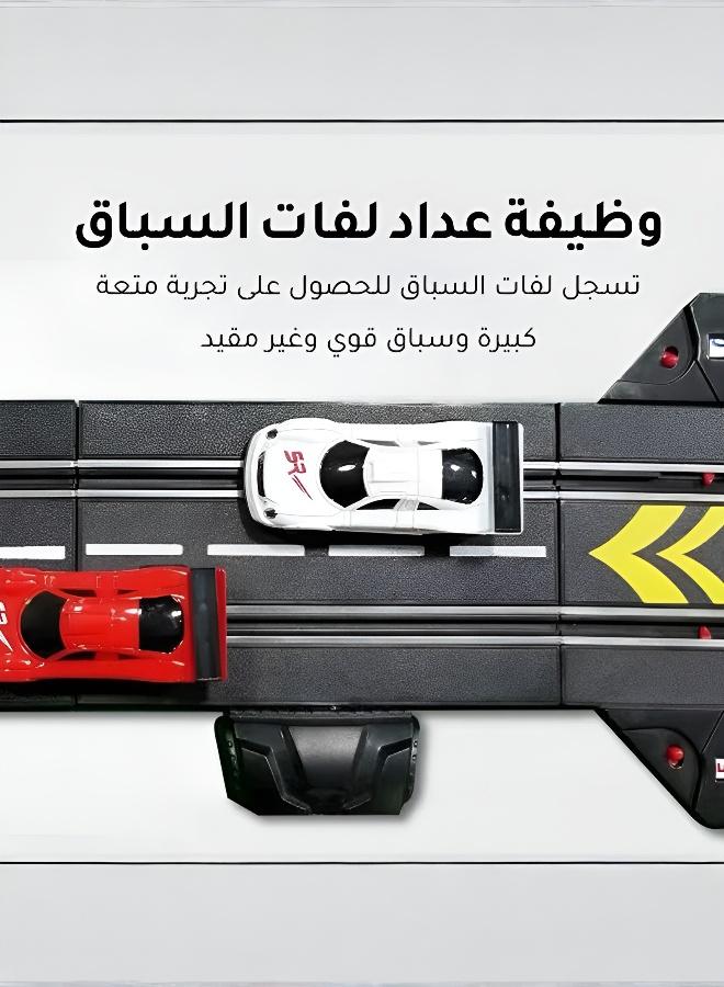 7m Track Racing Toy, Electric Remote-Control Track Toy, High-Speed Electric Dual-Track Set, Large Dual-Track Set for Kids (Ages 8–10 Boys), Includes Remote Control and 2 Cars (Comes with a Screwdriver and 10 Carbon Brushes) - Image 5