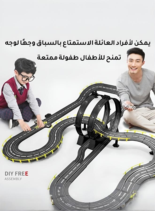 7m Track Racing Toy, Electric Remote-Control Track Toy, High-Speed Electric Dual-Track Set, Large Dual-Track Set for Kids (Ages 8–10 Boys), Includes Remote Control and 2 Cars (Comes with a Screwdriver and 10 Carbon Brushes) - Image 4