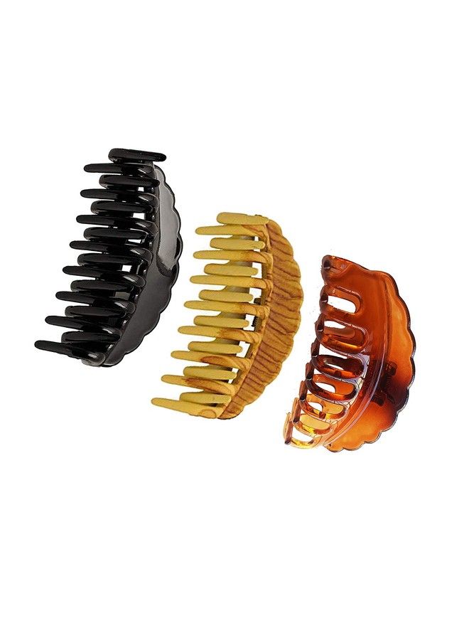 BIRDWARE Hair Clutcher Claw Clip Stone Butterfly Clips Hair Clips For Women & Girls (Pack Of 3 Bigsize Multi Color Acrylic Material) - Image 2